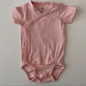 Pink Kimono-Styled Bodysuit